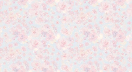 Pastel Dreamscape: Soft Pink & Lavender Floral Texture AI Generated