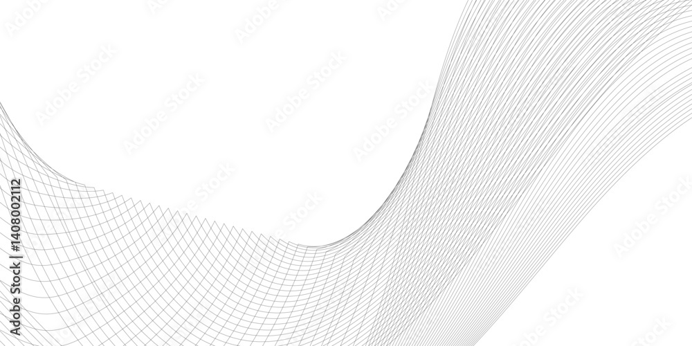 Poster abstract grey smooth element swoosh speed wave modern stream background. abstract wave line for broc