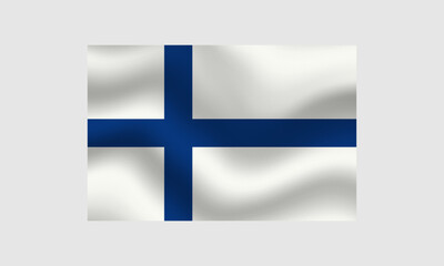 Obraz premium Finland flag