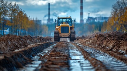 natural gas pipeline construction site transmission in pipe to lng plant shipped by lpg tanker building of transit petrochemical pipe in field transports crude oil natural gas refined petroleum