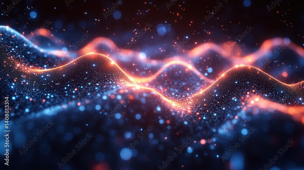 Fototapete neural network artificial intelligence tech low poly abstract background