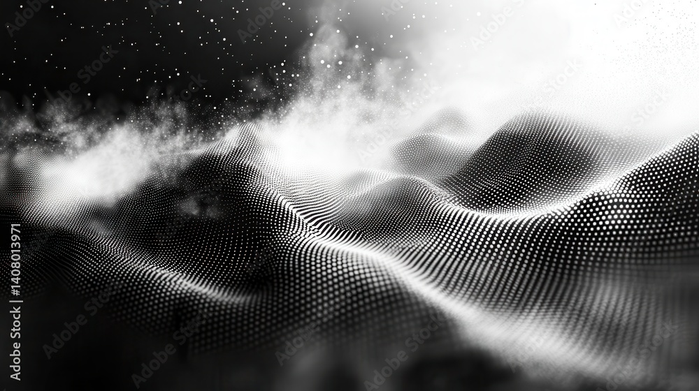 Poster noise grain texture background of halftone dots monochrome noise vector stipple dotwork pointillism gray noise grain engraved sand overlay or grainy dots dissolve fade on paper dotwork grit patte