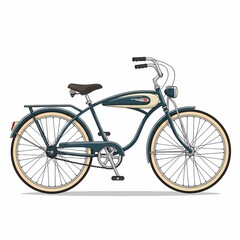 Fototapeta premium vintage bicycle isolated on white