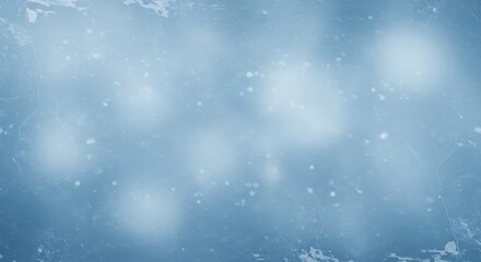 Serene Winter's Embrace: Soft Blue Bokeh AI Generated