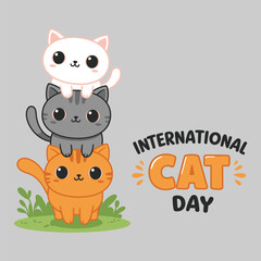 Cartoon illustration of a cute cat and dog with a heart, showing love and fun, perfect for a pet-themed design or card