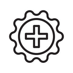 Obraz premium Settings icon with add sign. Settings icon and new, plus, positive symbol. Icon, create, extra, gear, more, plus, work, add, addition, black, business