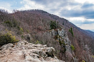 Hawksbill Mountain on a Cold Spring Day in Virginia
