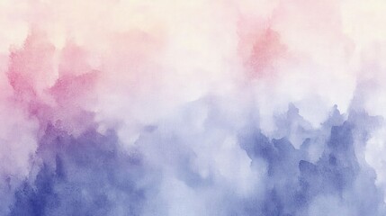 Naklejka premium Abstract Watercolor Texture Soft Pastel Colors Impressionism Gentle Light Diffusion Balanced Composition
