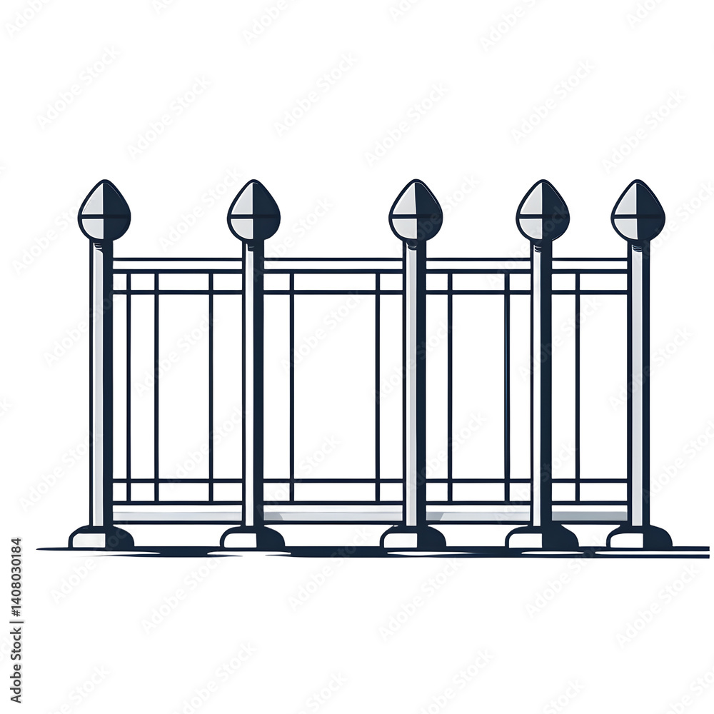 Aufkleber modern design icon of a barrier symbolising accessibility, isolated on a empty plain background