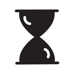 Hourglass icon vector. Hourglass icon. Time icon. Clock icon. Sand clock. 10 EPS