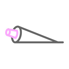 Shaving Cream Vector Line Lt Pink Grey Icon Design