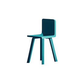 Modern design icon of a chair symbolizing furniture design isolated on a empty plain background