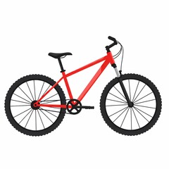 Obraz premium bicycle isolated on white background