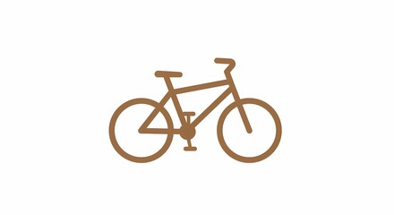 Fototapeta premium bicycle on white background