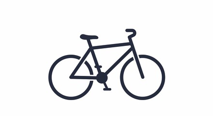 Fototapeta premium bicycle isolated on white background