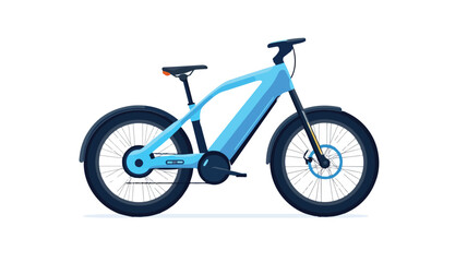 Fototapeta premium Sleek Eco-Friendly Electric Bicycle in Modern Design Side View