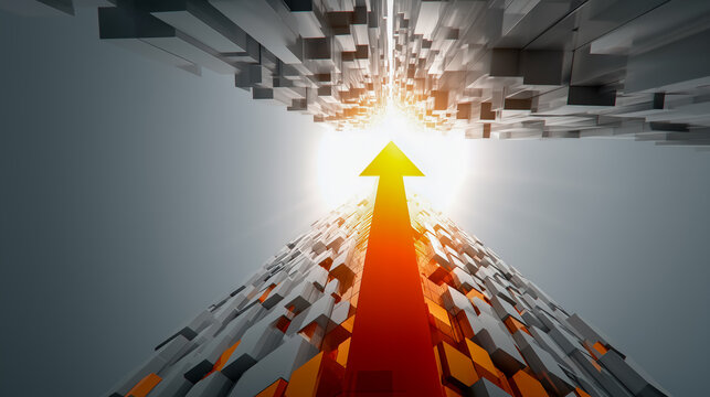 成長への推進力 - 目標達成と発展のイメージに