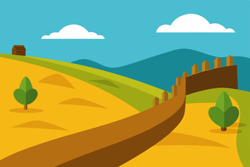 Obraz premium landscape with hills