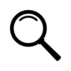 Search icon. Magnifying glass icon. Loupe icon. 