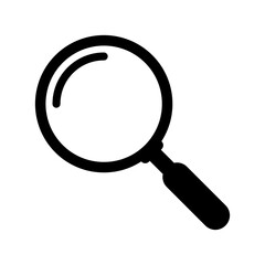 Magnifying glass icon, magnifer icon, search icon.