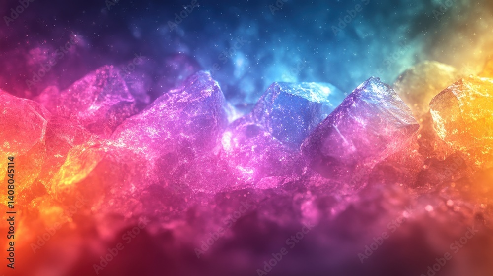 Poster rainbow prism overlay background,stock image
