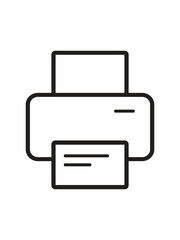 printer icon vector illustration