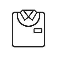 uniform line icon illustration vector on white background