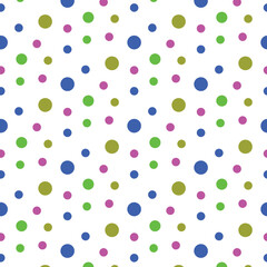 fresh colorful seamless polka dot texture
