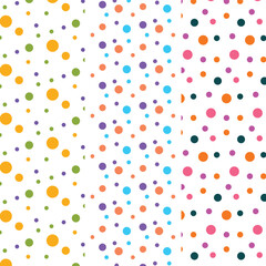 Obraz premium Multicolor Dot Polka dot Seamless Pattern design