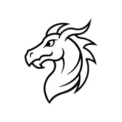 black and white tattoo of a horse