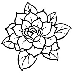 Minimal Soulful Floral Collection Vector on White Background