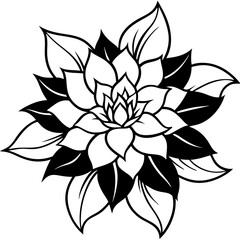 Minimal Soulful Floral Collection Vector on White Background