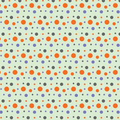 classic multicolor polka dot seamless layout