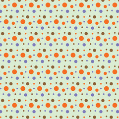 playful polka dot seamless multicolor art