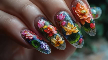 close up manicure art