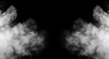 Ethereal Smoke: Grayscale Abstract Art AI Generated