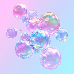 Pastel Bubbles in Air