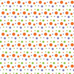 Creative Color Dots Seamless Pattern Design