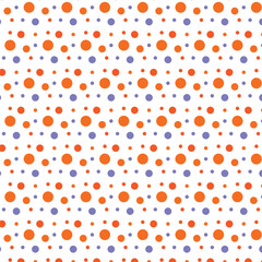Seamless Repeating Pattern with Colorful Dots