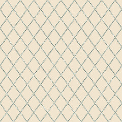 Naklejka premium Cream textured background with repeating diamond pattern and fine dotted lines. Elegant, minimal abstract surface ideal for wallpapers, textiles, packaging, branding, and neutral design concepts.