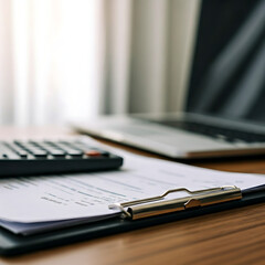 laptop and pen on table