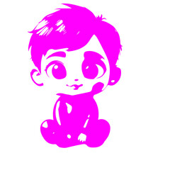 purple toddler