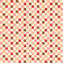Chessboard pink plaid gingham, scottish tartan texture, grid graph paper with rhombus squares pattern, picnic napkin and curtain tablecloth, vector seamless geometric checkered fabric