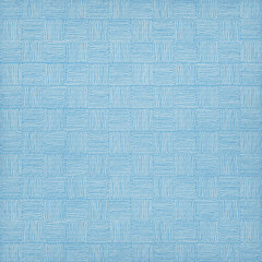 Blue plaid gingham, scottish tartan texture, grid graph paper with rhombus squares pattern, picnic napkin and curtain tablecloth, vector seamless geometric checkered fabric