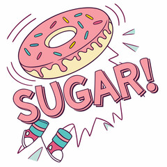 Donut with Glaze Explosion