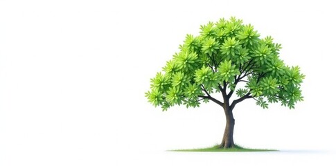 Delicate branches in isolation on white background, tree, clean, greenery