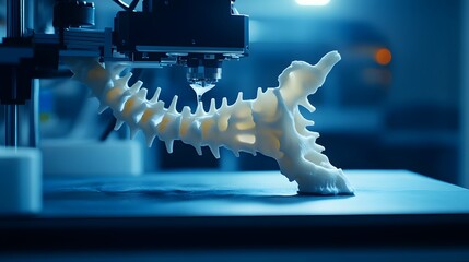 Printing Process of Realistic Human Spine, 3D Technology in Action