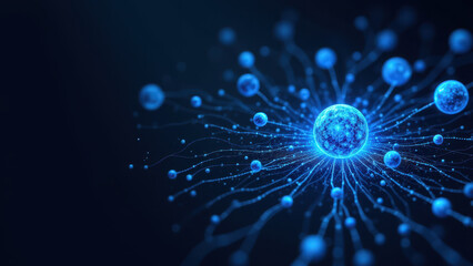 Neon molecular structure against a dark background, highlighting GLP1 and its peptide bonds.