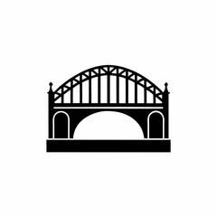 creative details Bridge Icon Vector Illustration