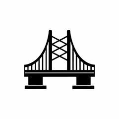creative details Bridge Icon Vector Illustration